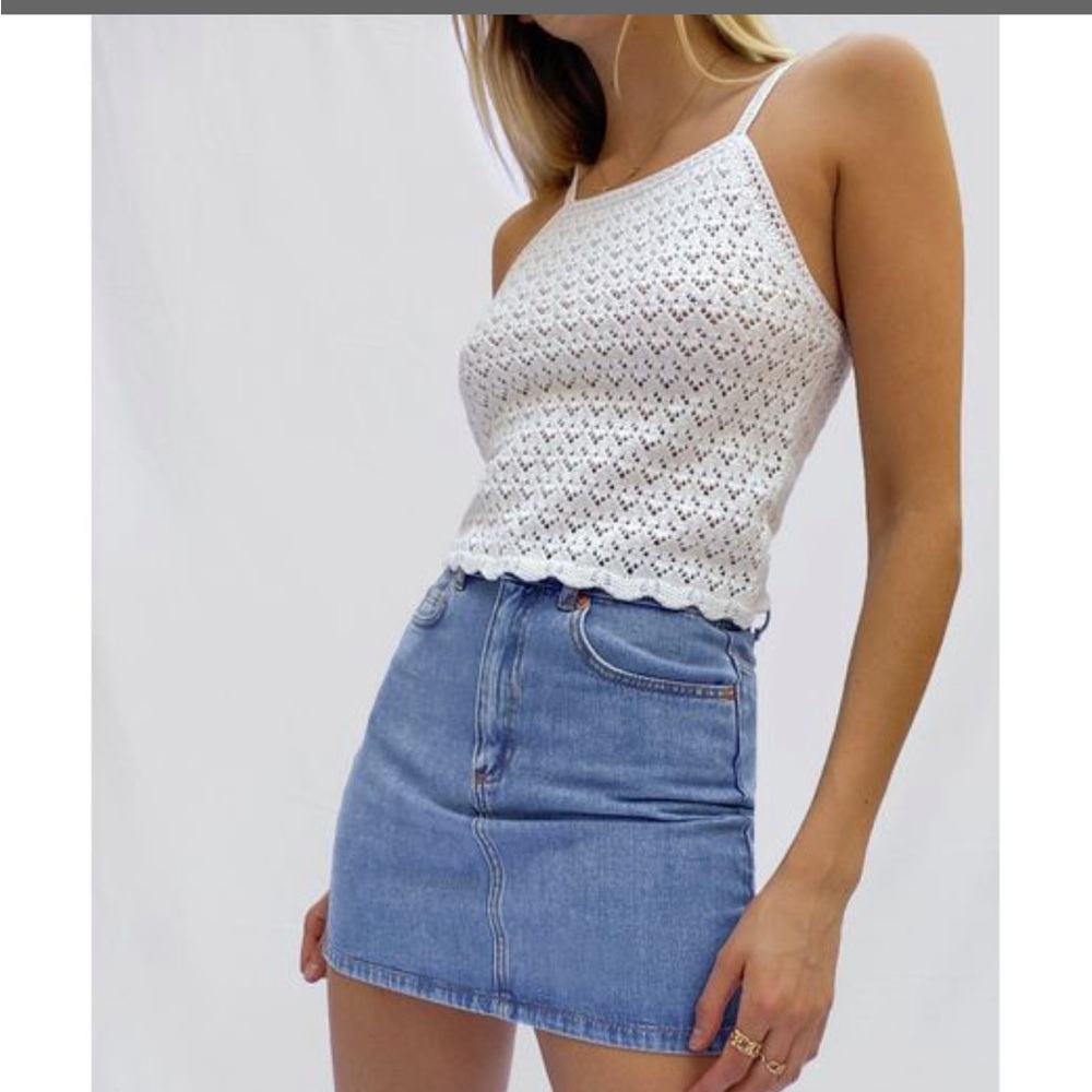 French Connection - Nora Crochet Top - Size Small